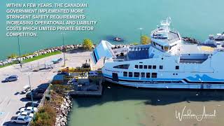 HISTORY OF THE PELEE ISLAND FERRY LEAMINGTON KINGSVILLE by Windsor Aerial Drone Photography [upl. by Nail]