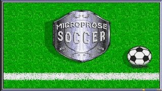 Microprose Soccer gameplay PC Game 1988 [upl. by Brita]