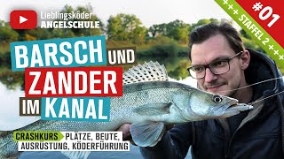 Barsch und Zander Angeln am Kanal Staffel 2 Folge 1 [upl. by Odraccir]