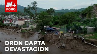 Así se ve la devastación por desbordamiento del arroyo San Agustín en Acapulco  Paralelo 23 [upl. by Bat]