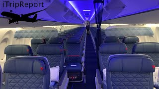 Delta A220100 Inaugural Flight First Class [upl. by Eanwahs]