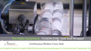 Conflex FUSION SYNC Continuous Motion Side Seal Wrapper and V72 Vortex Shrink Tunnel [upl. by Notsek693]