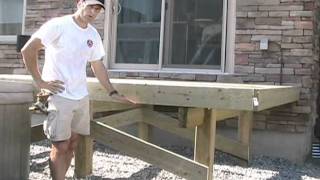 Building Free Standing Deck  Bracing Posts [upl. by Raama244]