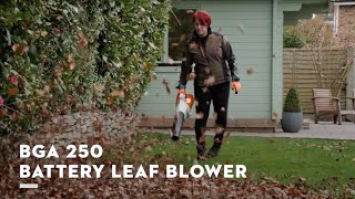 STIHL BGA 250 Cordless Leaf Blower  Battery Powered Leaf Blower  STIHL AP System  STIHL GB [upl. by Rednasyl]