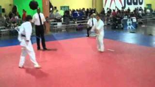 Edward  2009 Judo Jr Olympics  Win by Ippon [upl. by Drewett]