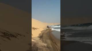 Where the desert meets the ocean NAMIBIA 🇳🇦 travel exploretheworld desert nature shortvideos [upl. by Rubia]