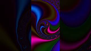 hypnotic shorts mathart Psytrance Fractal Animation Neon Pink amp Blue Spirals in a Cosmic Dance [upl. by Submuloc]