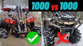 Top 5 Reasons Why You WANT A Can Am Renegade 1000 XMR vs Outlander 1000 XMR [upl. by Margaux]