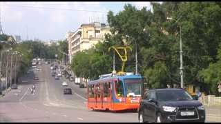 Moscow tram 71623 at second day [upl. by Wyndham173]