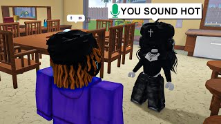 RIZZING AS A DEEP VOICE EBOY IN ROBLOX VOICE CHAT [upl. by Asimaj]