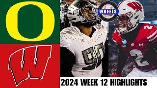 1 Oregon vs Wisconsin  Week 12  2024 College Football Highlights [upl. by Amoeji]