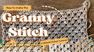 How to make GRANNY STITCH [upl. by Freeman]