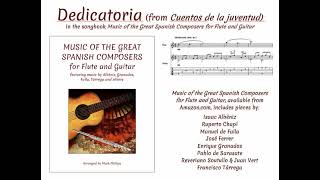 Dedicatoria from Cuentos de la juventud for flute and guitar [upl. by Leduar671]