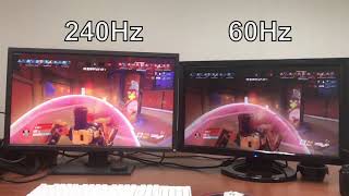 BenQ ZOWIE XL2740 Eyecare Test  240Hz vs 60Hz [upl. by Haram]