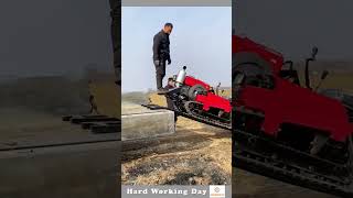 The Process Of Checking The Power Of Digging Tractor [upl. by Otreblon]