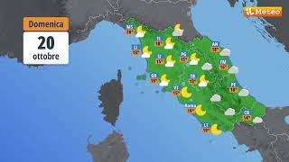 Meteo previsioni meteo Domenica 20 ottobre 2024 [upl. by Kantor216]