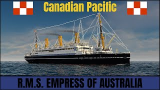 Minecraft RMS Empress of Australia 1921 CanadianPacificLine  A glorious ocean liner [upl. by Vanni]