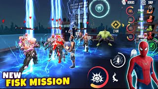 Spider Fighter 3 New Fisk Mission Gameplay  Captain America Hulk Deadpool Full Action Fight 😎 [upl. by Anihtyc353]