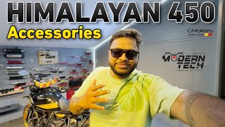 Best Accessories for Himalayan 450  Modern Tech Pitstop Peenya [upl. by Mella]