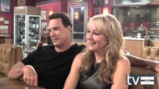 Rules of Engagement Season 7 Patrick Warburton amp Megyn Price Interview [upl. by Alomeda]