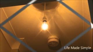 Fitting a ceiling light shade in the UK  Really Simple Job [upl. by Aldin848]