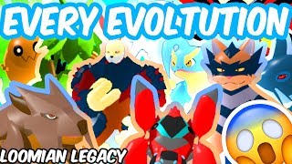 EVERY LOOMIAN EVOLUTION  EVOLUTION ANIMATION  Loomian Legacy Roblox [upl. by Krause]