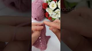 Crochet rectangle shawl crochet shortvideo knitting بافتنی قلاببافی [upl. by Opportuna]