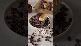 Cookie sandwich con galletas sin azúcar y 3 ingredientes 🍪 recetasfaciles recetas heladocasero [upl. by Peggi793]