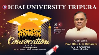 LIVE  19TH Convocation  ICFAI University Tripura [upl. by Strohbehn]