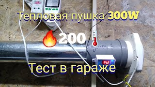 Тест тепловентилятора 300W из карбонового кабеля в гараже [upl. by Saunders]