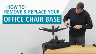 How to Remove amp Replace a Five Star Office Chair Base [upl. by Bohlin]