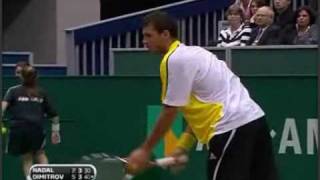 Grigor Dimitrov vs Nadal Awesome point [upl. by Washburn]