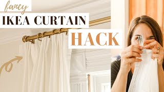 IKEA Curtain Hack  From CHEAP to TAILORED [upl. by Fleming941]