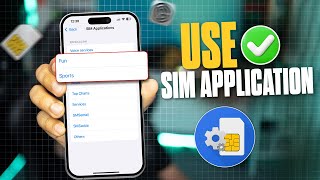 How to Use SIM Application on iPhone  Access SIM Toolkit Features [upl. by Andrei]