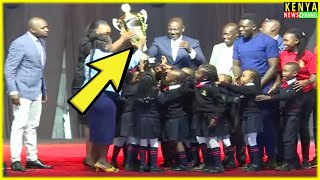 See what happened as Ruto awarded Winners of Music Festival at Eldoret State Lodge today [upl. by Tulley]