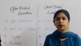 Difference between open ended and closed ended questions [upl. by Anirtak]