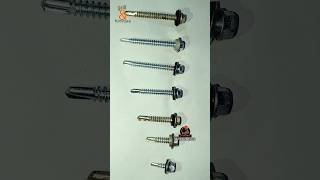 self tapping screw insta in JSW roofing sheet work self tapping screw profile sheet fitting 🔩🔩🔩✨ [upl. by Nev528]