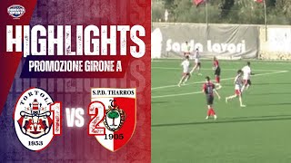 Calcio Promozione Gir A  Tortolì Calcio 1953SPD Tharros 1905 12 Highlights [upl. by Aihsinyt]