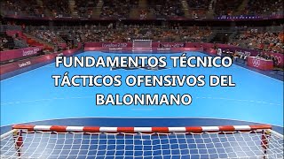 Fundamentos técnicotácticos ofensivos del Balonmano [upl. by Dlared]