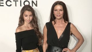 Catherine Zeta Jones and Carys Zeta Douglas at Michael Kors Photocall [upl. by Humfried]