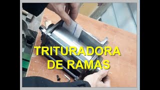 TRITURADORA de RAMAS CASERA  DIY WOOD CHIPPER [upl. by Rosecan]