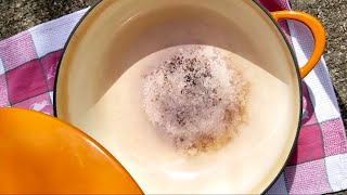 Bleaching Enameled Cast Iron Cookware  What Happens [upl. by Garv]