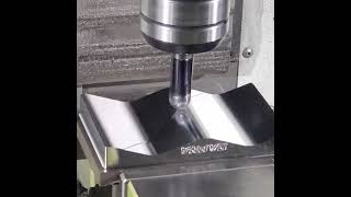 3D Finishing a Sloped Surface with a DAPRA Ball Nose Indexable Cutter cncmachining BallNose [upl. by Stafani]