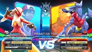 Pokken Tournament  Green League Master Travis  Garchomp vs Blaziken 60fps 1080p [upl. by Feigin]