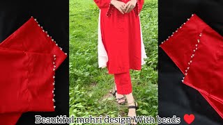 Beautiful Pant Pajama Mohri Design Cutting amp Stitching With Beads❤Easy Way To Cut Pant Plazo [upl. by Rol453]