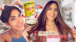 MASCARILLA DE MAIZENA para EL CABELLO • CÓMO ALISAR el CABELLO NATURALMENTE [upl. by Borlase]