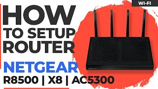 ✅ How to Set Up NETGEAR Nighthawk R8500  NETGEAR Nighthawk X8 AC5300 Smart WiFi Router [upl. by Sabec]