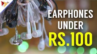 Best Budget Earphones Under Rs100  Data Dock [upl. by Londoner]