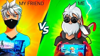 1v1 with my school friend  free fire clash squad [upl. by Haral]