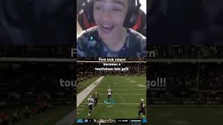 First kick return is a touchdown lets goooooo Madden25 NFL Madden [upl. by Unhsiv]